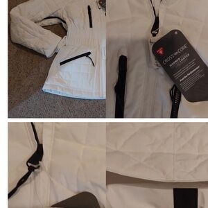 NWT XS FREE PEOPLE SKI JACKET. Black and white.